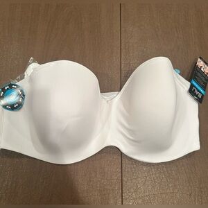 Bali White Strapless Bra